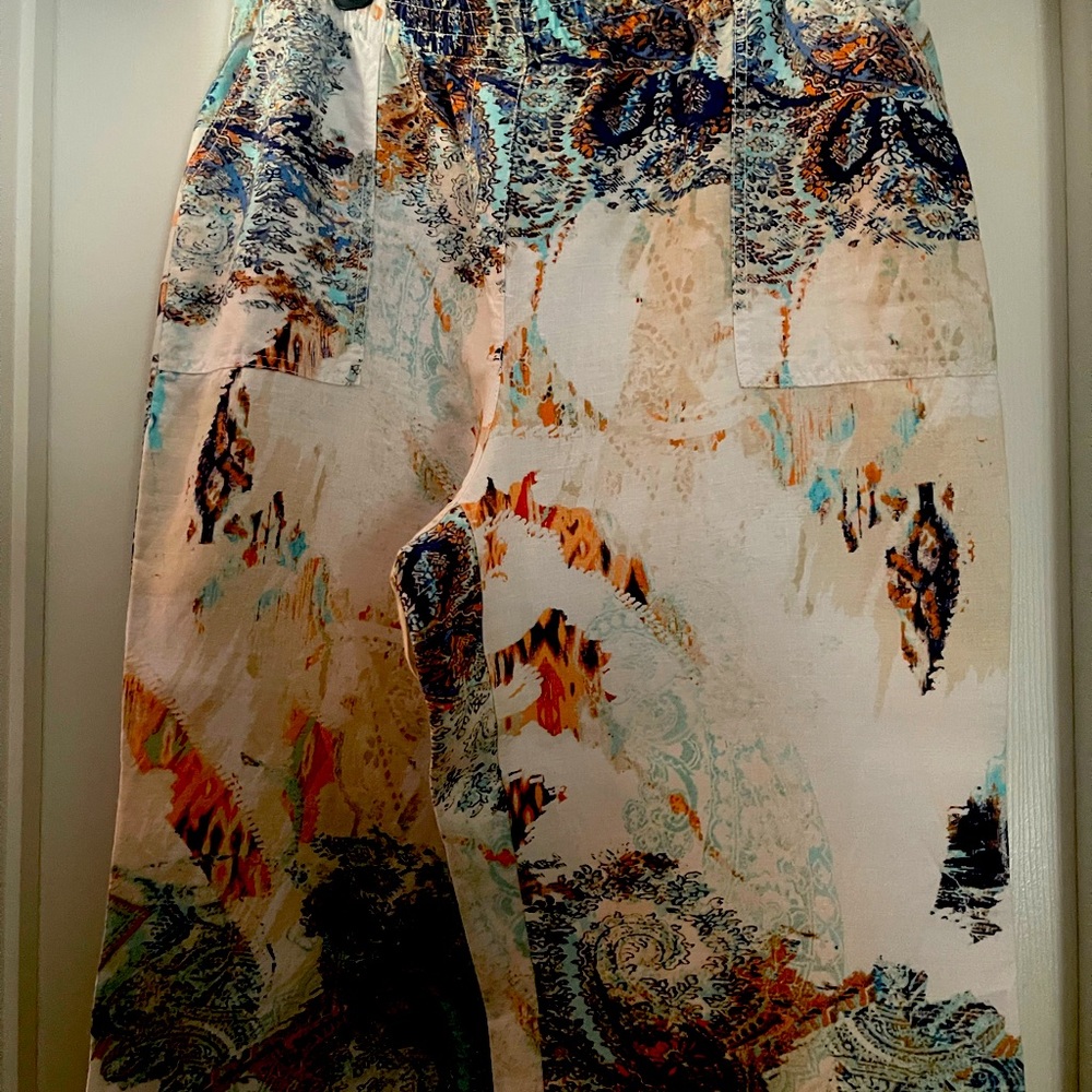 Beautiful paisley linen pants